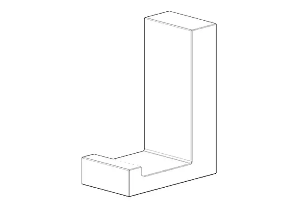 DORNBRACHT Haken ERSATZTEILE 081860521 19 x 35 x 44 mm Messing gebürstet (23kt Gold), 081860521-28 Galeriebild 1